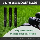 50IN. Cut Mtd Fits Cub Cadet Troy-bilt Replaces 942-05052A 742-05052A 3PCS. Fixed Price $31.71.