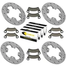Caltric Pad W/brake Disc Rotor For John Deere RSX860I , XUV560 Rear/front. Fixed Price $142.98.