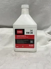 Toro Snowblower Oil 5W-30, Premium Engine 38908, 20 Oz.. Fixed Price $11.73.