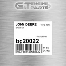 BG20022 Brkt Kit Fits John Deere (surplus Open Box). Fixed Price $62.23.
