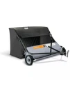 Allfithd Towable Lawn Sweeper 50", 26-CU-FT Hopper Capacity, Zero-turn Capable. Fixed Price $199.99.