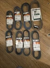 Mix Lot Of 8 Troybilt, Mtd, Huskee Mower & Misc Belts. Fixed Price $74.99.