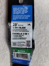 20" Universal Arnold 3-IN-1 Mower Blade W/adapters Mulch Bag Side Discharge. Fixed Price $18.04.