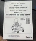 Kubota Z412KW Z422KWT Zero Turn Mowers Operator's Manual. Fixed Price $40.00.