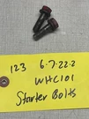 Wheel Horse C-101 Tractor Kohler K241 Engine Starter Bolts. Fixed Price $13.06.