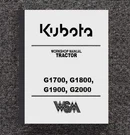 G1700 G1800 G1900 G2000 Lawn Garden Tractor Workshop Maint Manual Kubota. Fixed Price $35.80.