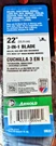 Arnold 22" Universal Mower Blade 3 In 490-100-0082. Fixed Price $12.97.
