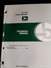 John Deere TM1519 F1145 Front Mower Technical Repair Shop Service Manual. Fixed Price $67.17.
