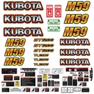 Backhoe Decal Kit Fits Kubota M59 Vinyl Loader Tractor + Safety Stickers Us Made. Fixed Price $169.95.