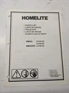 Homelite Illustrated Parts Catalog Manual List Book Mower HM20P5 99469-4. Fixed Price $14.17.