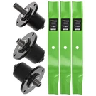 8TEN Deck Spindle Rolled High Lift Blade Kit For Bunton Bobcat BZT2200. Fixed Price $169.95.