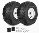 Gicool 15X6.00-6 Lawn Mower Tire Wheel 2PC 3/4 Bore 3IN Hub. Fixed Price $69.99.