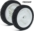 Set Of Lawn Mower Front Wheel For Craftsman 247.374400 917.378891 247.37683.. Fixed Price $53.33.