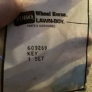 Nos Lawn-boy Oem 609269 Key Set. Fixed Price $10.00.