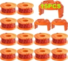 15 Pack Trimmer Line For WORX,(WA0010)REPLACEMENT 12 Spools + 3 Caps. Fixed Price $17.58.