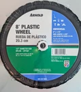 New Arnold Universal 8" Plastic Wheel 1/2" Offset Hub Mower Wagon Cart Grill. Fixed Price $14.00.