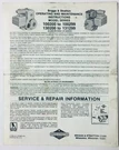 Briggs & Stratton Engine Operator Maintenance Instructions 100200 100299 130200. Fixed Price $12.99.