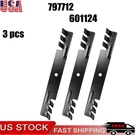 (3) 12733 Rotary Blades Compatible With Hustler 797704, 797712. Fixed Price $45.99.