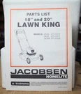 Homelite Jacobsen Parts List 18" And 20" Lawn King No. JA-99018-2. Fixed Price $17.95.