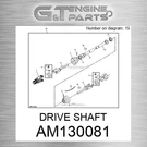 AM130081 Drive Shaft Fits John Deere (surplus Open Box). Fixed Price $1355.33.