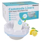 60 Pack Commode Liners With Absorbent Pads(lemon Scent),bedside Liner.... Fixed Price $38.55.