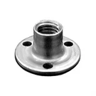 Tee Nuts, 3/8"-16 Thread, 1" Base Diameter, 3-HOLE Mount, Zinc Finish (qty: 100). Fixed Price $68.48.