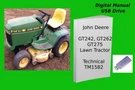 John Deere GT242 GT262 GT275 Lawn & Garden Tractor Service Repair Manual. Fixed Price $24.99.