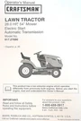 Sears Craftsman DYS4500 Hydro 26.0 H.p. 54" Lawn Tractor 917.27690 Owners Manual. Fixed Price $59.95.