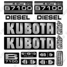Fits Kubota B7100 Decal Kit Tractor - Year Outdoor 3M Vinyl!. Fixed Price $69.95.