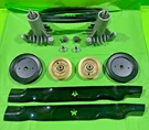 New Craftsman 917252610 42" Deck Rebuild Kit, Spindles, Blades, Belt, Pulleys. Fixed Price $74.25.